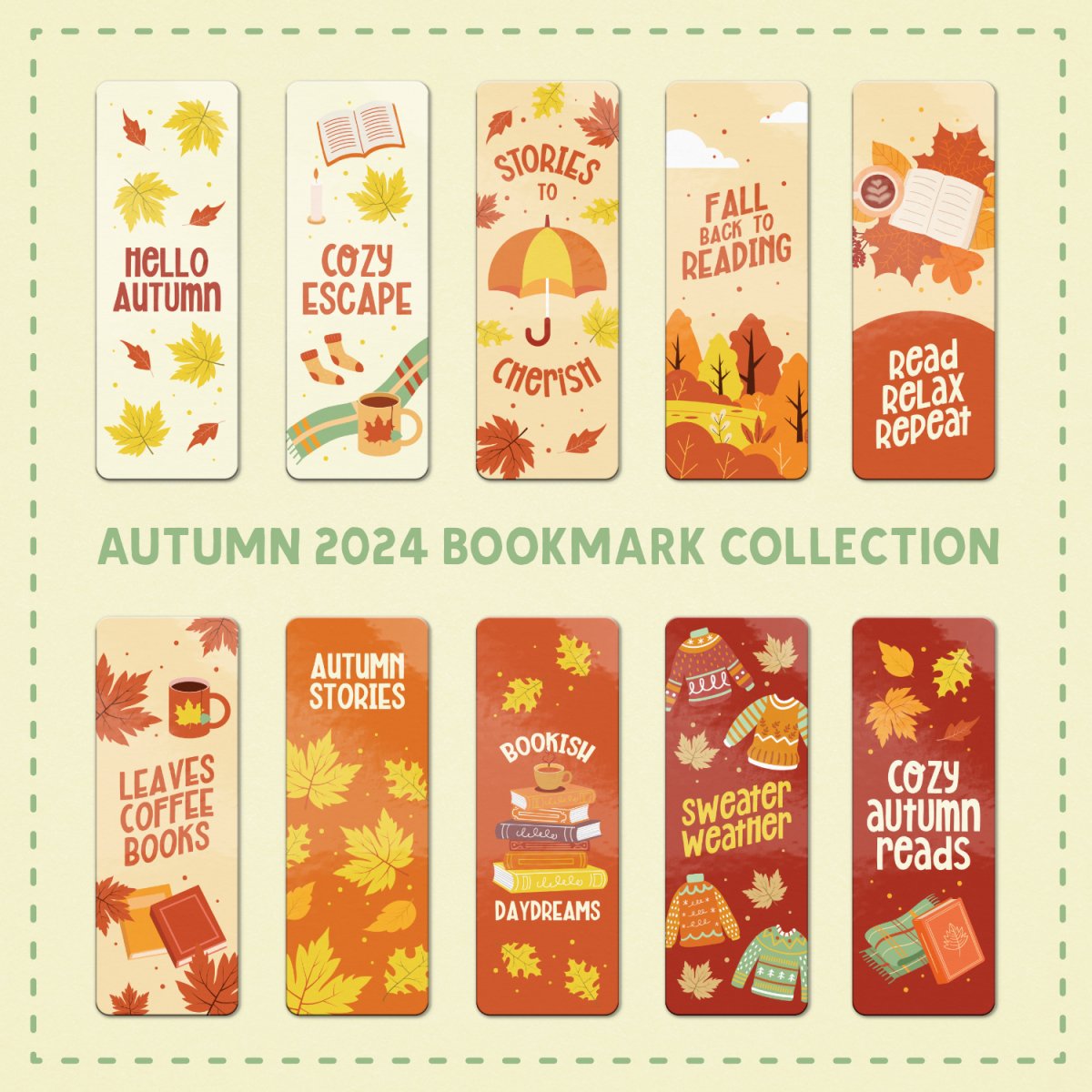 Autumn Stories Bookmark (Autumn Collection) - Premium Bookmark - Just £1.75!