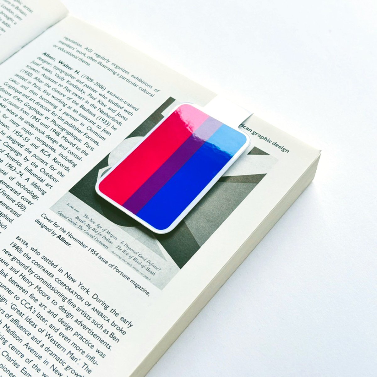 Bisexual Pride Flag - Magnetic Bookmark - Premium Magnetic Bookmark - Just £2.75!