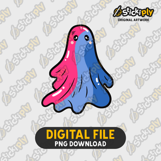 Bisexual Pride Ghost (LGBTQ) - Digital Download - Stickiply