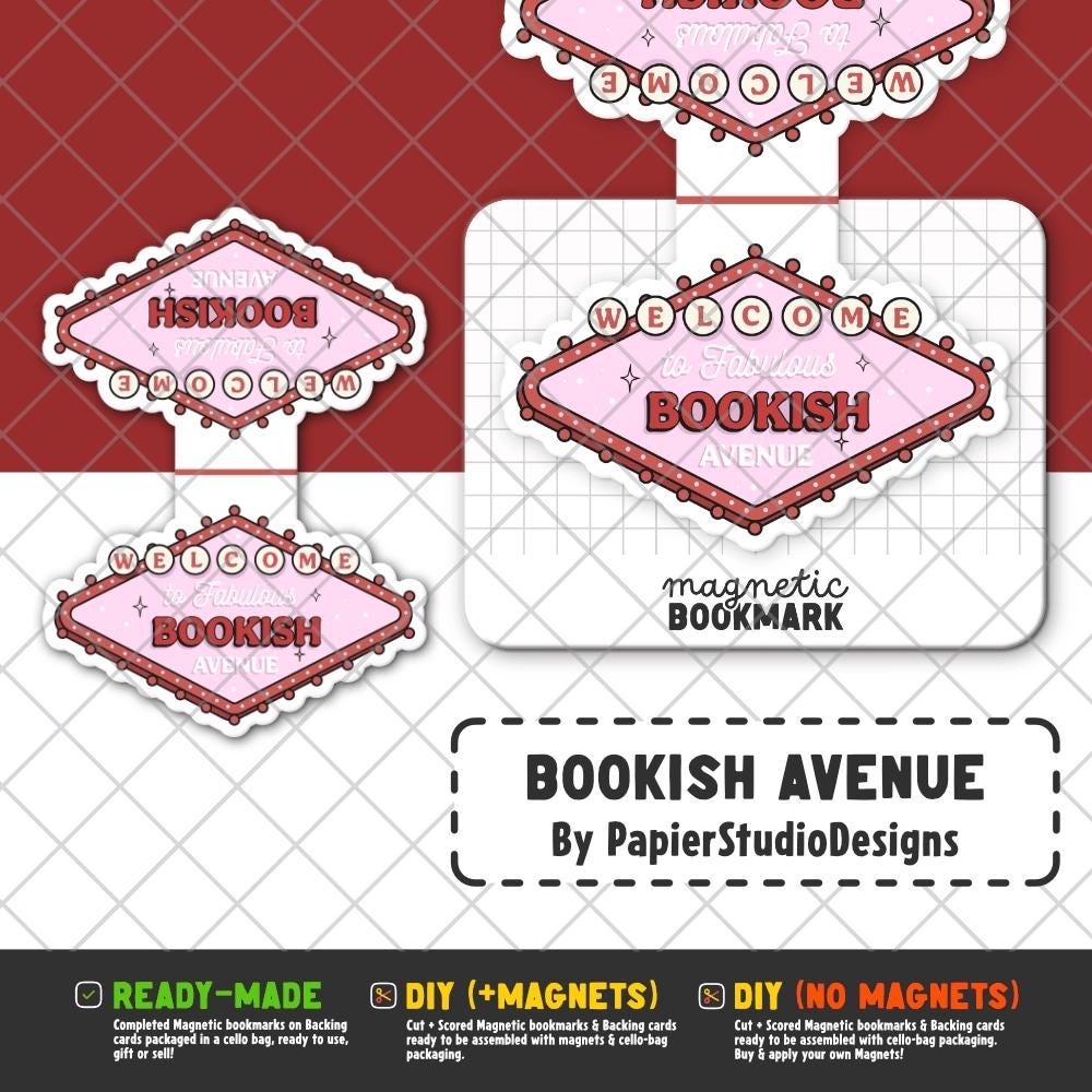 Bookish Avenue | Magnetic Bookmark - Stickiply