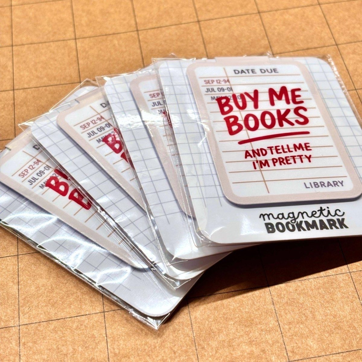 Buy Me Books | Magnetic Bookmark - Stickiply