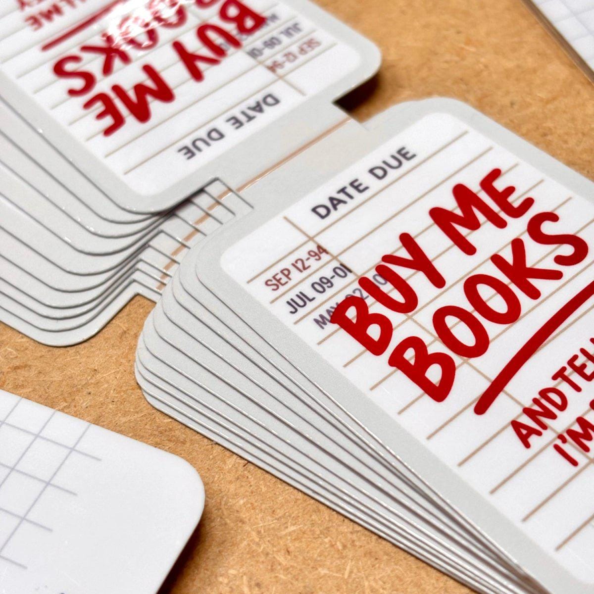 Buy Me Books | Magnetic Bookmark - Stickiply
