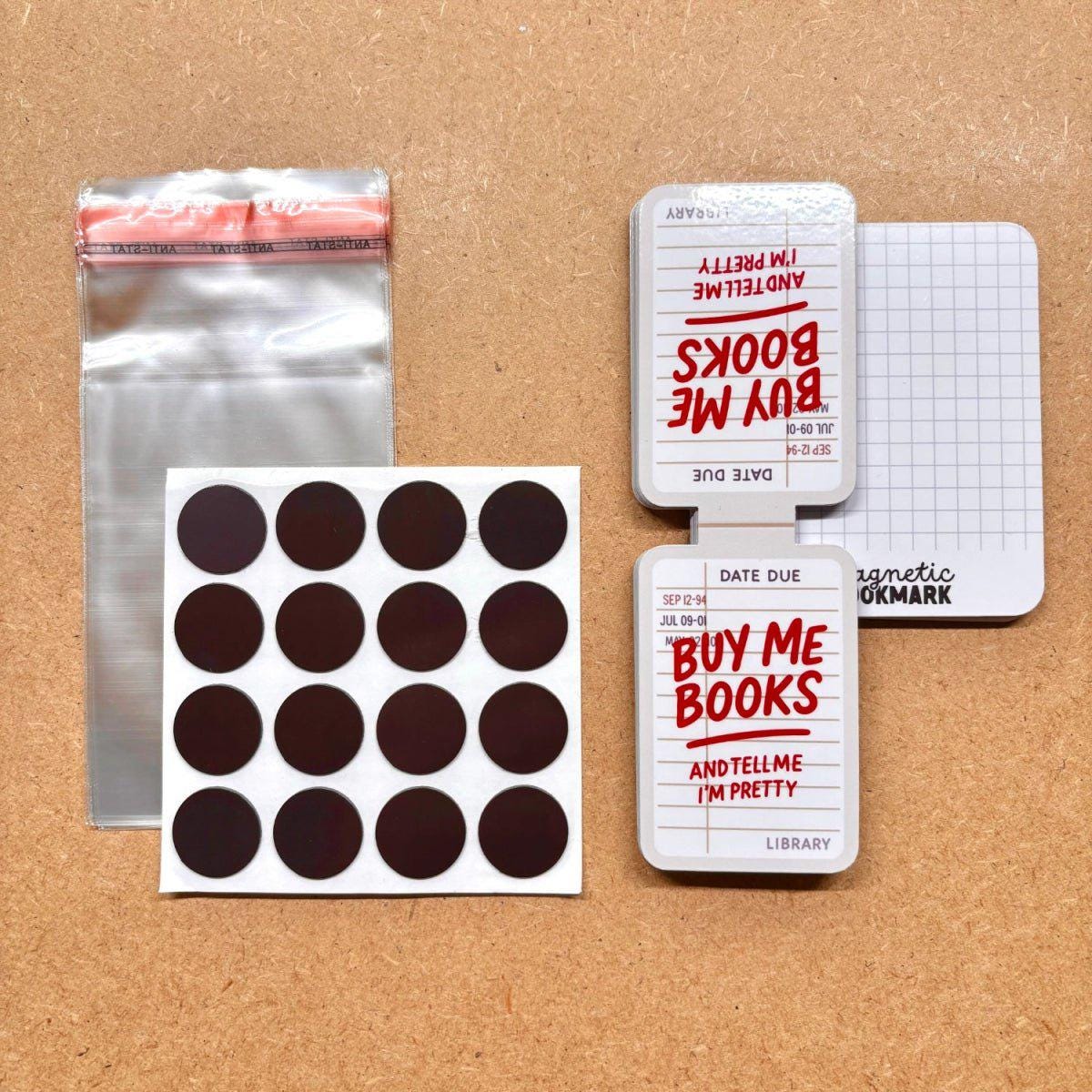 Buy Me Books | Magnetic Bookmark - Stickiply