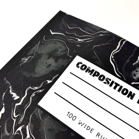 Composition Notebook: Black Marble - Premium Notebook - Just £4.95!