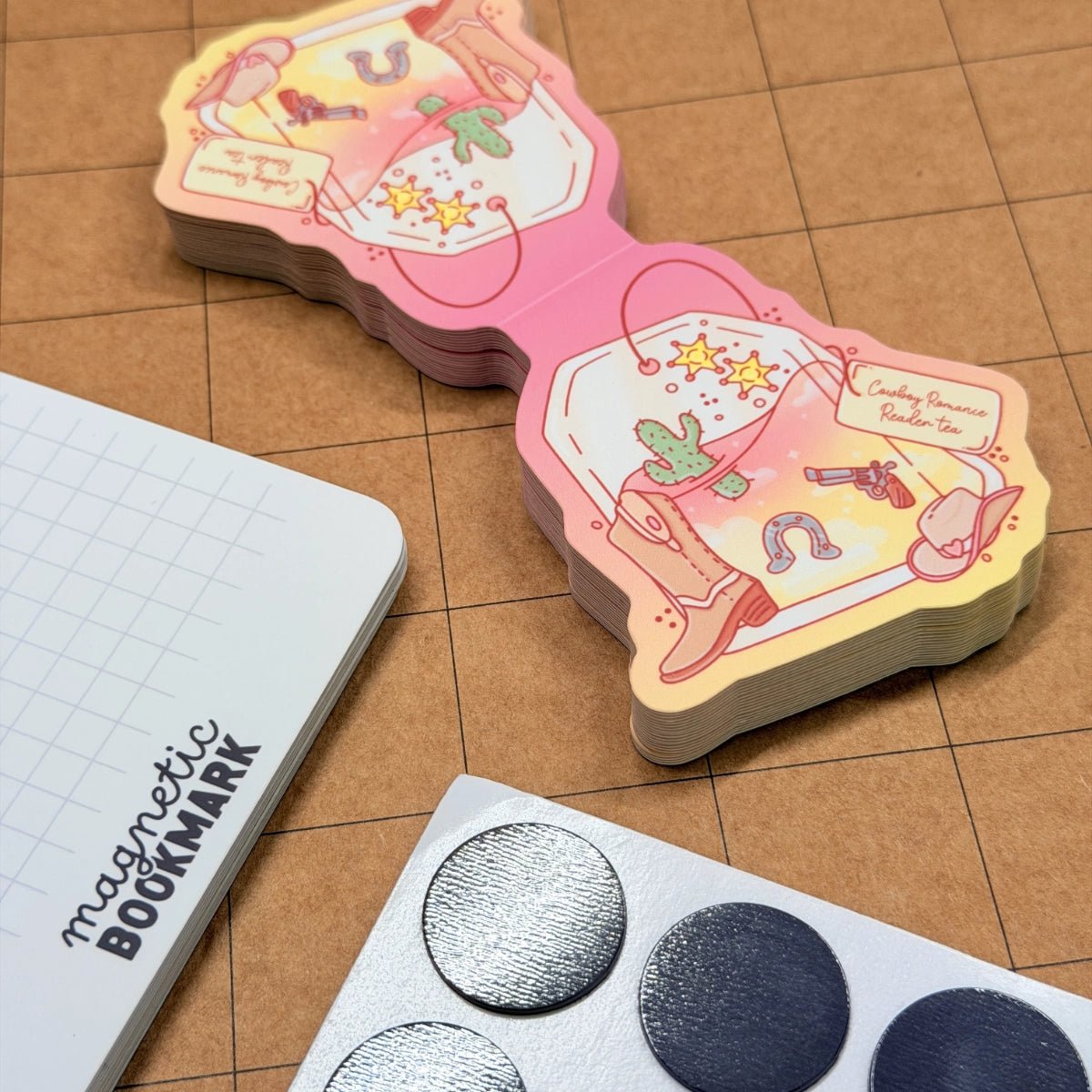 Cowboy Romance Tea | Magnetic Bookmark - Stickiply