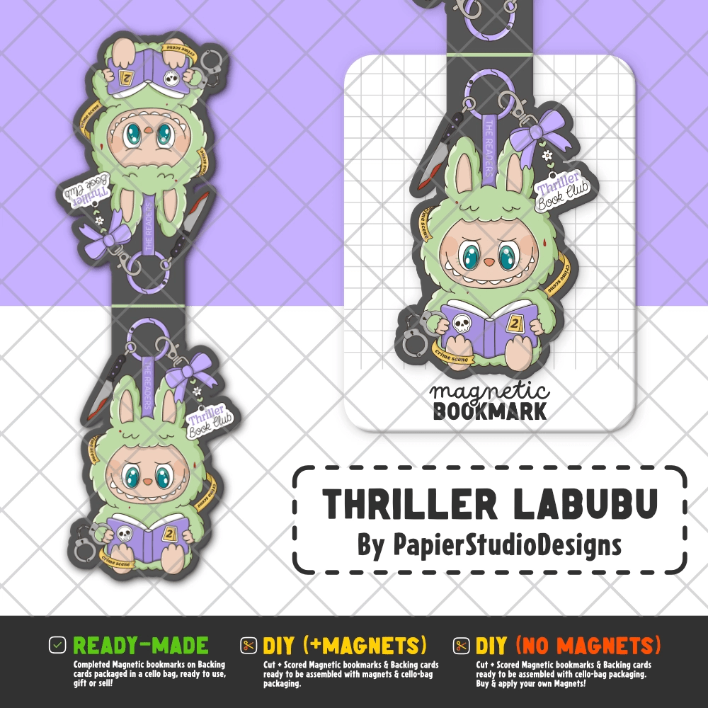 Crime & Thriller | Magnetic Bookmarks - Stickiply