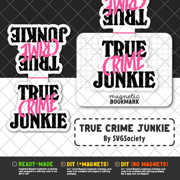 True Crime Junkie | Magnetic Bookmark