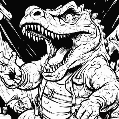 Dinosaurs in Space: Mega Colouring Book (ARTOPIA) - Stickiply