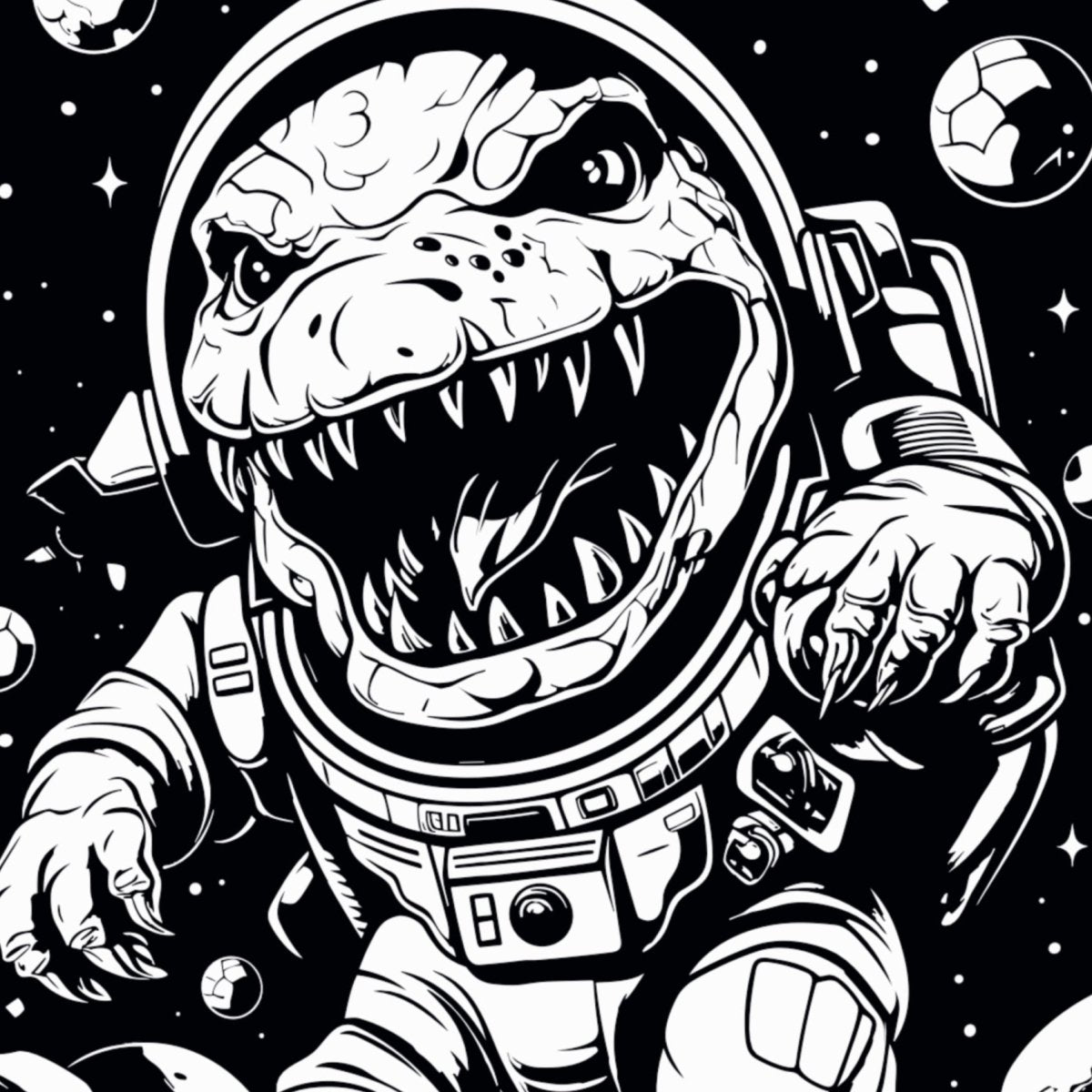 Dinosaurs in Space: Mega Colouring Book (ARTOPIA) - Premium Book - Just £2.50!