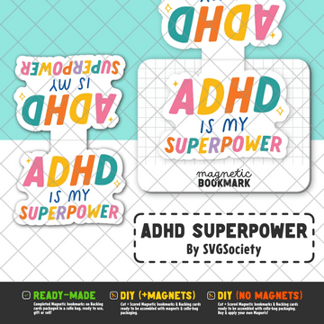 ADHD is My Superpower | Magnetic Bookmark