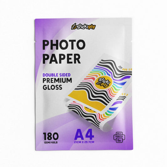 Glossy Photo Paper (180gsm) - Double Sided - Premium Photo Paper - Just £3.15!
