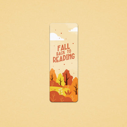 Fall back into Reading Bookmark (Autumn Collection) - Premium Bookmark - Just £1.75!