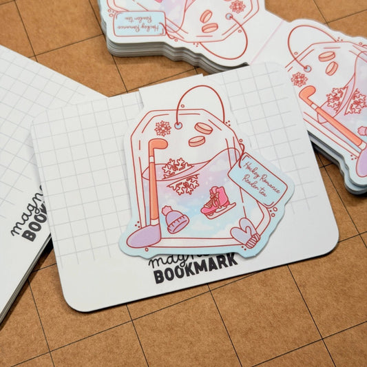 Hockey Romance Tea | Magnetic Bookmark - Stickiply