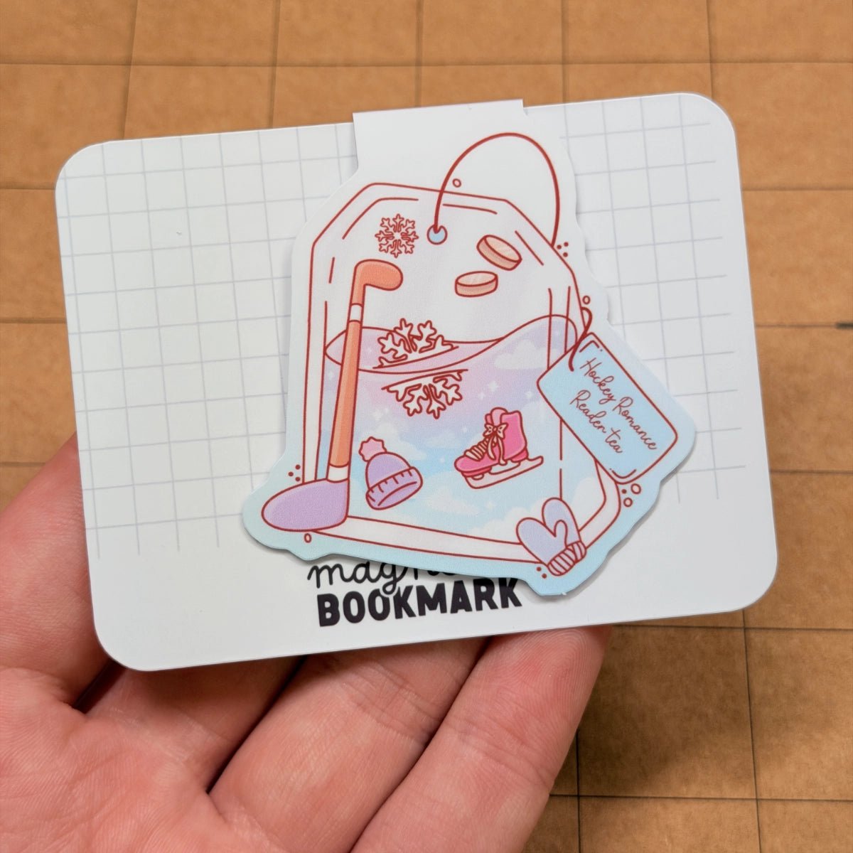 Hockey Romance Tea | Magnetic Bookmark - Stickiply