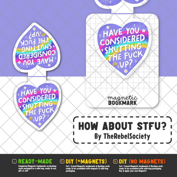 How about STFU? | Magnetic Bookmark