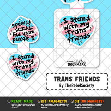Trans Friends | Magnetic Bookmark