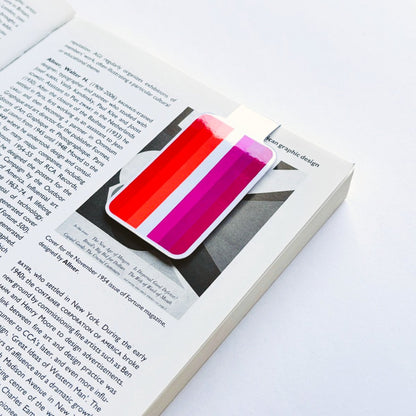 Lesbian Pride Flag - Magnetic Bookmark - Premium Magnetic Bookmark - Just £2.75!