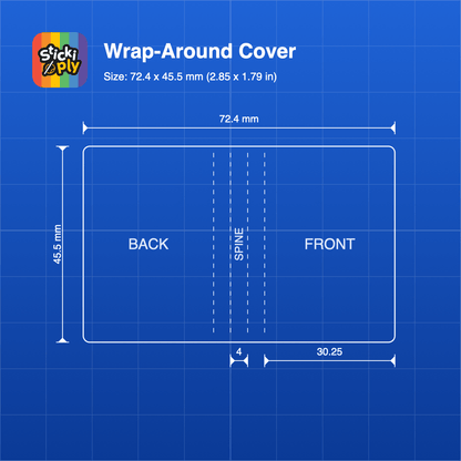 Mini Book Keyring Blank - Stickiply