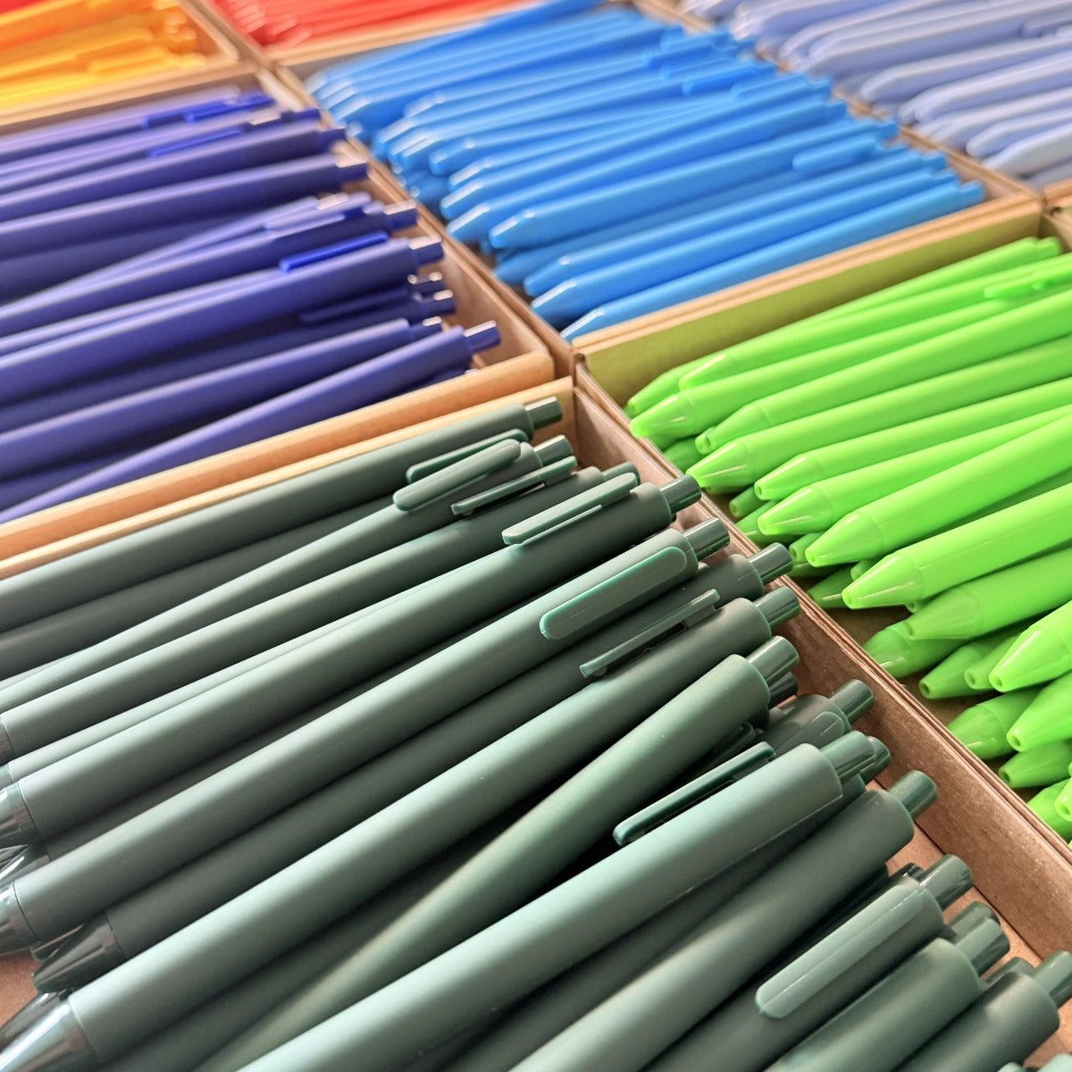 Morandi Pastel Retractable Pens - Stickiply