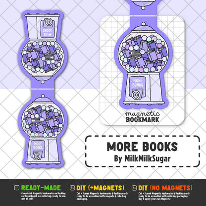 More Books | Magnetic Bookmark - Stickiply