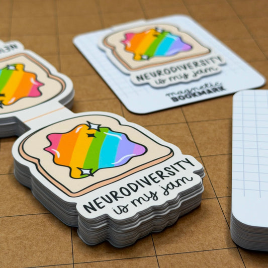Neurodiversity is my Jam | Magnetic Bookmark - Stickiply