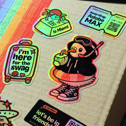 Printable Vinyl Sticker Paper | Clear (Holographic) - Stickiply