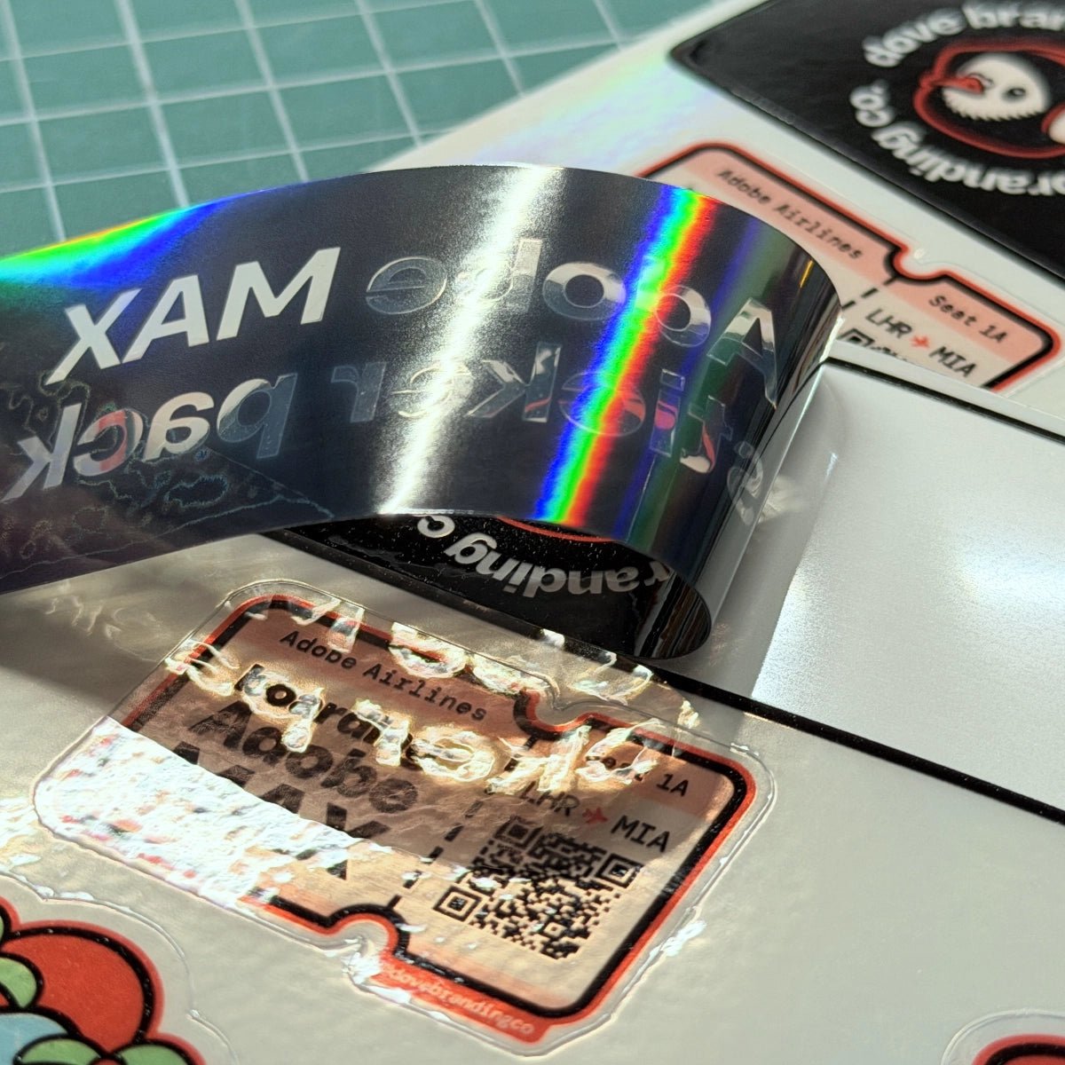 Printable Vinyl Sticker Paper | Clear (Holographic) - Stickiply