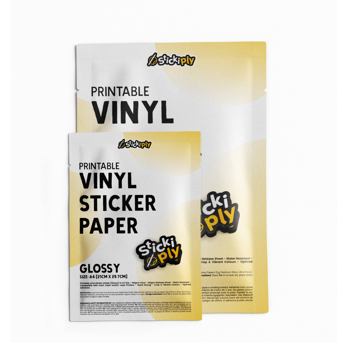 Printable Vinyl Sticker Paper | Glossy (A3) - Stickiply