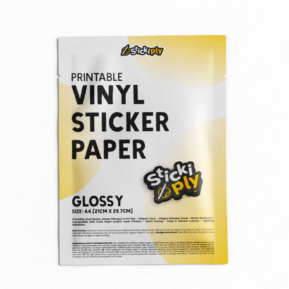 Printable Vinyl Sticker Paper | Glossy (A4)