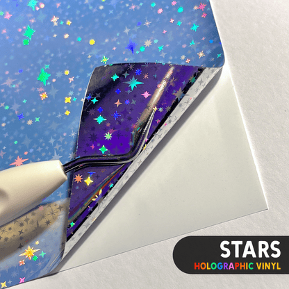 Printable Vinyl Sticker Paper | Holographic (A4) - Stickiply