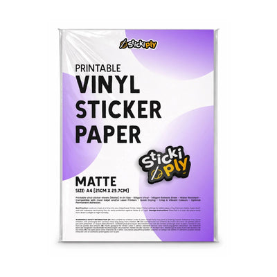 Matte sticker paper
