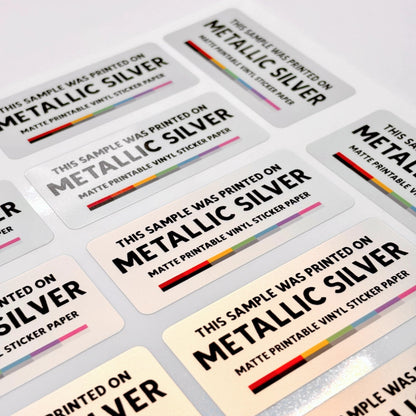 Printable Vinyl Sticker Paper | Metallic (A4) - Stickiply
