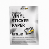 Printable Vinyl Sticker Paper | Metallic (A4)