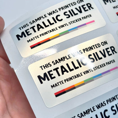 Printable Vinyl Sticker Paper | Metallic (A4) - Stickiply