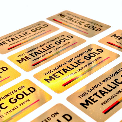 Printable Vinyl Sticker Paper | Metallic (A4) - Stickiply