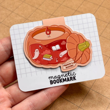 Pumpkin & Books | Magnetic Bookmark