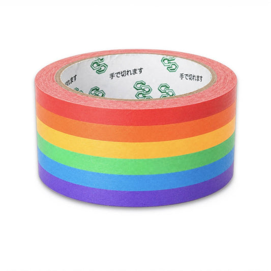 Rainbow Reinforced Kraft Tape (50m) - Stickiply