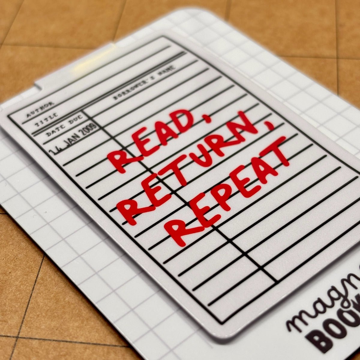 Read Return Repeat | Magnetic Bookmark - Stickiply