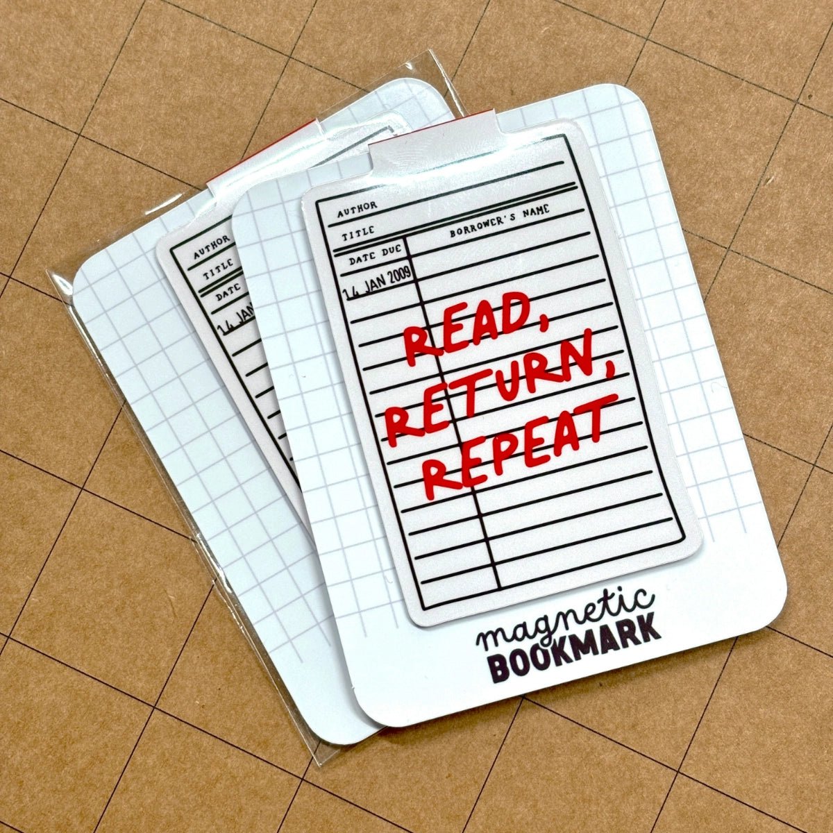 Read Return Repeat | Magnetic Bookmark - Stickiply
