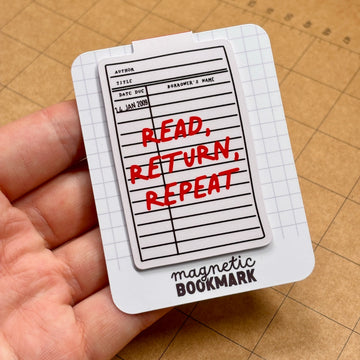 Read Return Repeat | Magnetic Bookmark