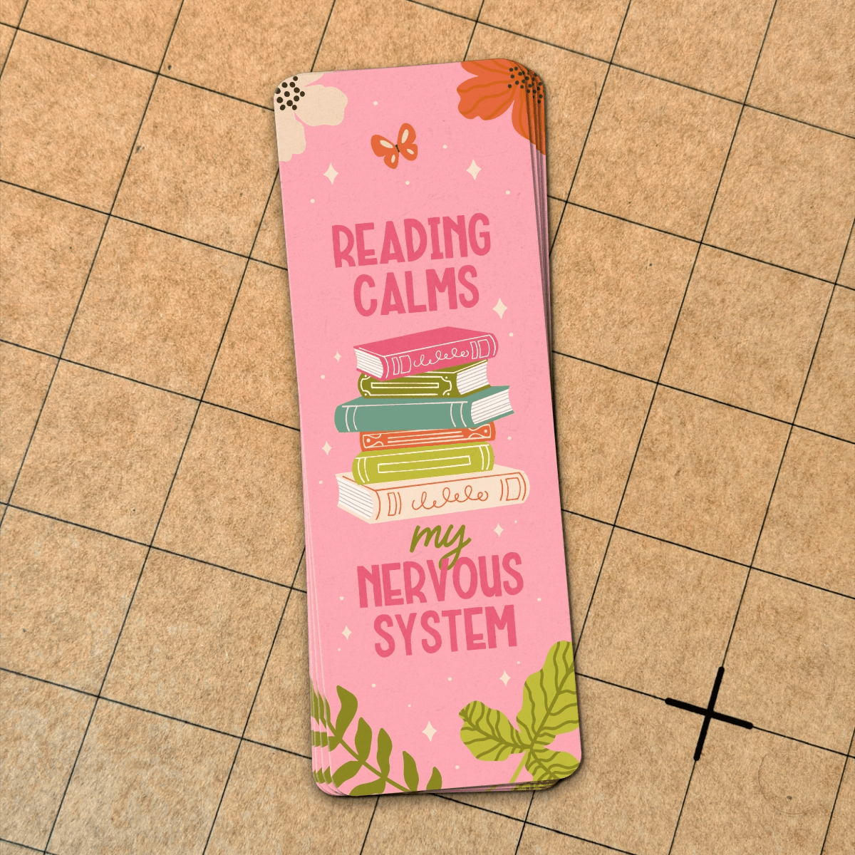 Reading Calms Me | Bookmark - Stickiply