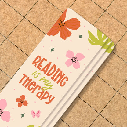 Reading is my Therapy | Bookmark - Stickiply