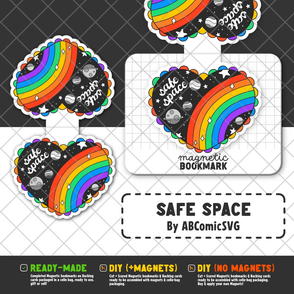 Safe Space | Magnetic Bookmark - Stickiply