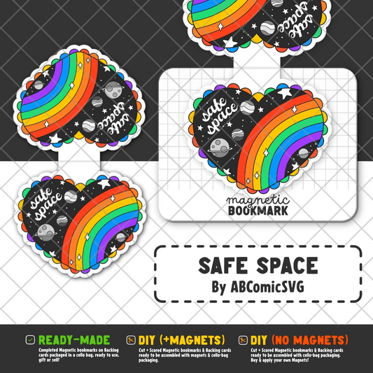 Safe Space | Magnetic Bookmark - Stickiply