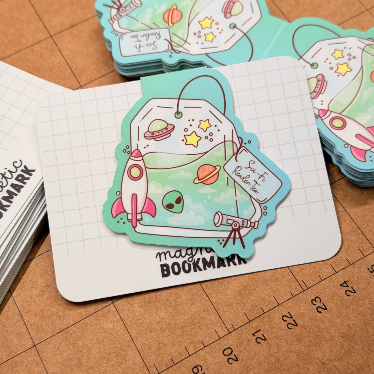 Sci - Fi Reader Tea | Magnetic Bookmark - Stickiply