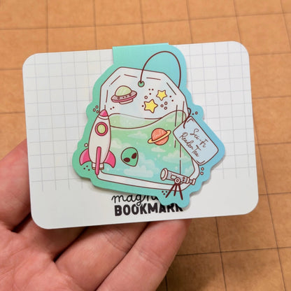 Sci - Fi Reader Tea | Magnetic Bookmark - Stickiply