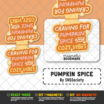 Pumpkin Spice | Magnetic Bookmark