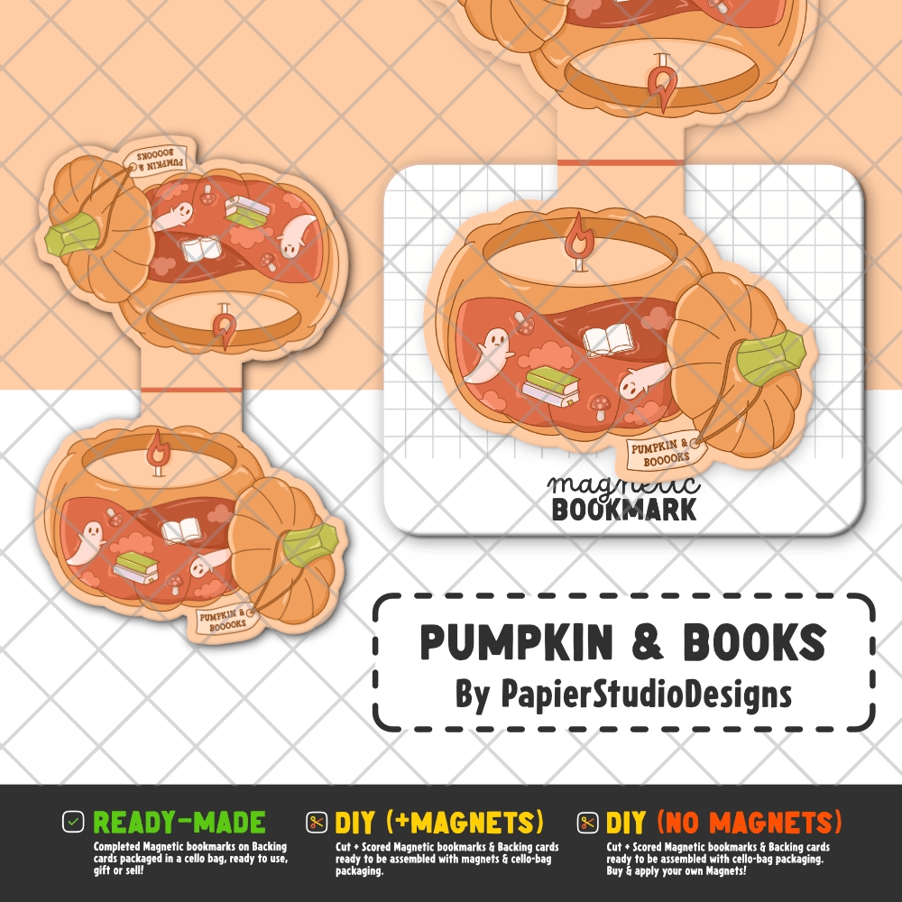 Seasonal Vibes | Magnetic Bookmarks - Stickiply