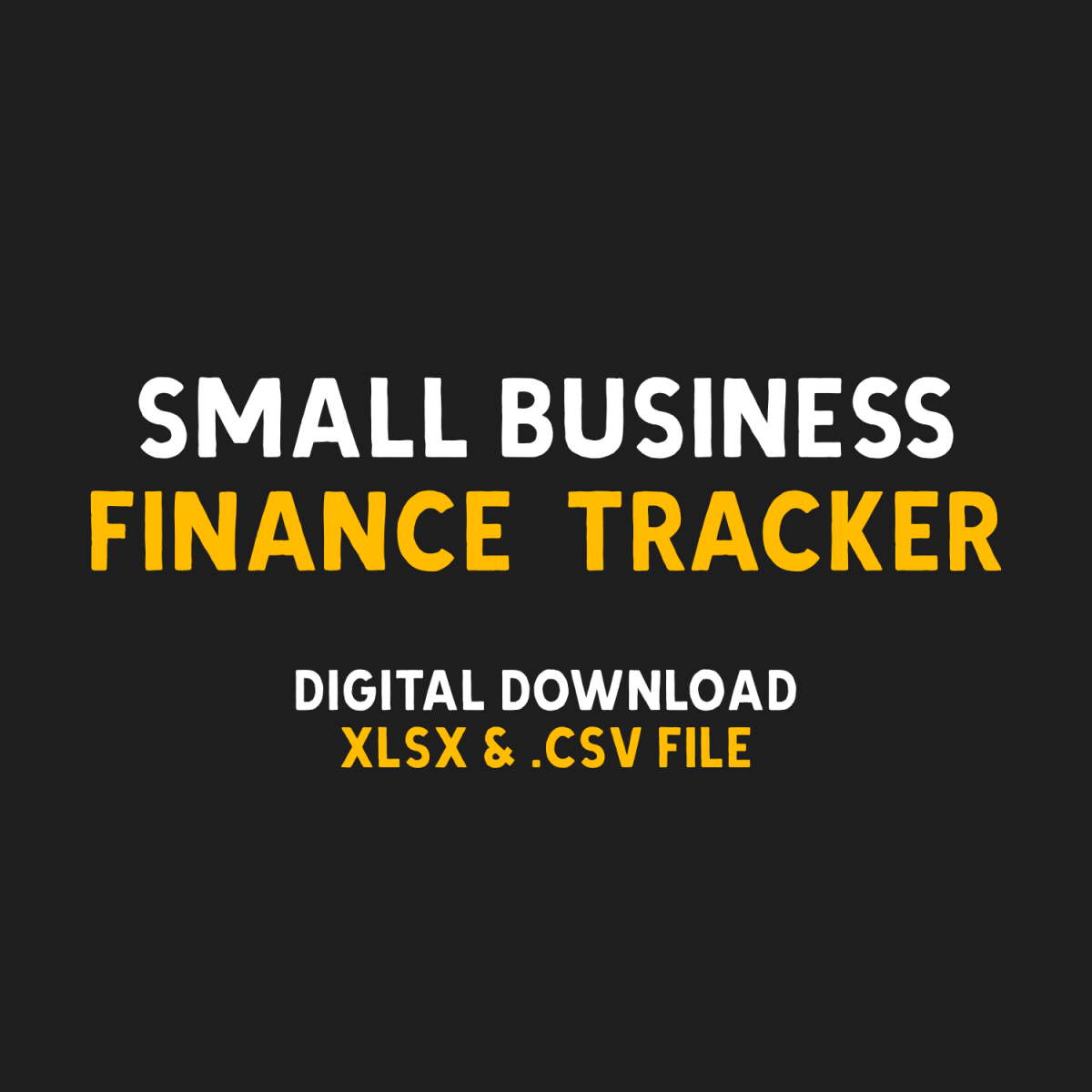Small Business Finance Tracker - Stickiply
