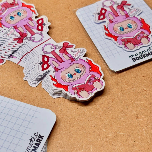 Spicy Labubu | Magnetic Bookmark - Stickiply
